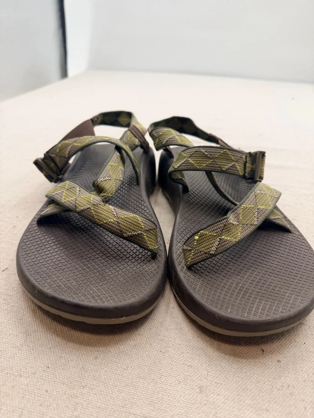 Chaco Outdoor Olive Green Strapped Sandals
